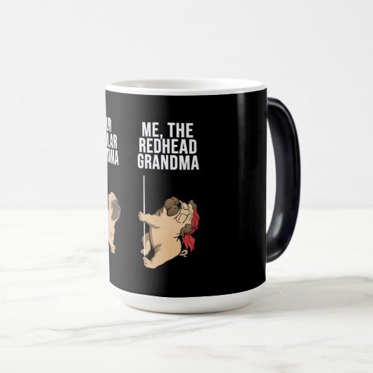 Mops deine regelmäßige Oma mir das rote Oma Verwandlungstasse (VorderseiteRechts)