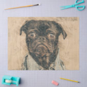 Mops-Dekupagen Seidenpapier (Basteln)