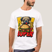 MOPS, DER GRÖSSER UND FREUNDE isst 5 T-Shirt (Vorderseite)