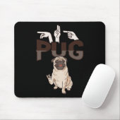 Mops der Handgesture Gehörloser Gehörlosigkeit Bew Mousepad (Mit Mouse)
