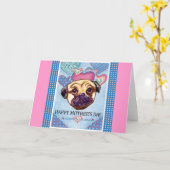 MOPS DER MUTTER KARTE (Gelbe Blume)
