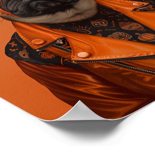 Mops der Nacht Poster (Ecke)