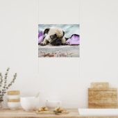 Mops, der unschuldig aussieht poster (Küche)