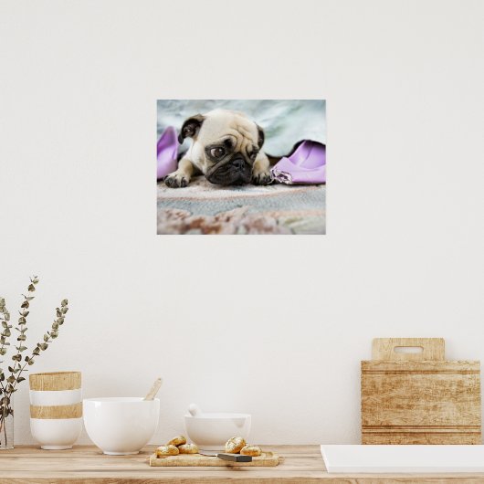 Mops, der unschuldig aussieht poster (Küche)