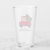 Mops der Weihnachtsfeier mit Weihnachtsbaum Glas (Rückseite)