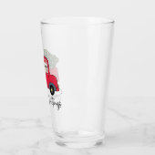 Mops der Weihnachtsfeier mit Weihnachtsbaum Glas (Links)