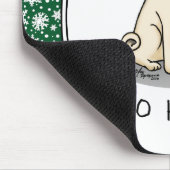 Mops der Weihnachtszeit (helle Weihnachtsmannmütze Mousepad (Ecke)
