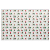 Mops der Weihnachtszeit (helle Weihnachtsmannmütze Stoff (Fat Quarter (45,7 x 55,9 cm))