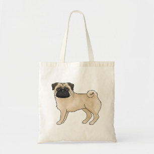 Mops Design für Pug Besitzer oder Liebhaber mit Re Tragetasche
