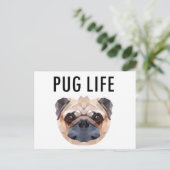 Mops Design Hund einzigartig Postkarte (Stehend Vorderseite)