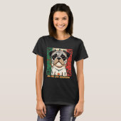 Mops Día De Los Muertos T-Shirt (Vorne ganz)