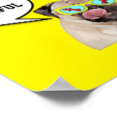 Mops, die ein Hydrantenposter lieben Poster (Ecke)