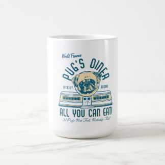 Mops Diner 50er Vintag Retro Tasse (fawn)