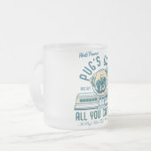 Mops Diner 50er Vintag Retro Tasse (fawn) (Vorderseite Links)