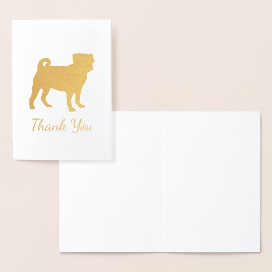 Mops Dog Baby Dusche Pink Puppy Girl Folienkarte (Anzeige)