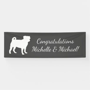 Mops Dog Baby Duwer Thema Welpe Geschlecht Neutral Banner