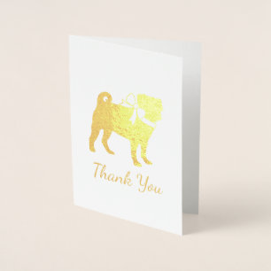 Mops Dog Baby Duwer Thema Welpe Geschlecht Neutral Folienkarte