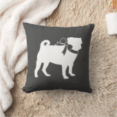 Mops Dog Baby Duwer Thema Welpe Geschlecht Neutral Kissen (Decke)