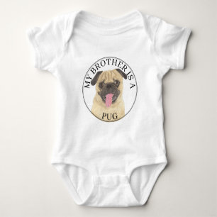 Mops Dog Baby Strampler