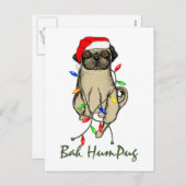 Mops Dog Bah Humpug Weihnachten (Vorne/Hinten)