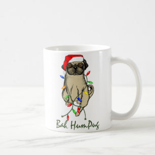 Mops Dog Bah Humpug Weihnachten Kaffeetasse