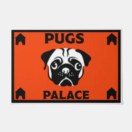 Mops Dog Besitzer Zuhause Doormat Fußmatte