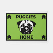 Mops Dog Besitzer Zuhause Doormat Fußmatte (Vorderseite)