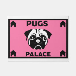 Mops Dog Besitzer Zuhause Doormat Fußmatte