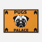 Mops Dog Besitzer Zuhause Doormat Fußmatte (Vorderseite)