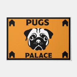 Mops Dog Besitzer Zuhause Doormat Fußmatte