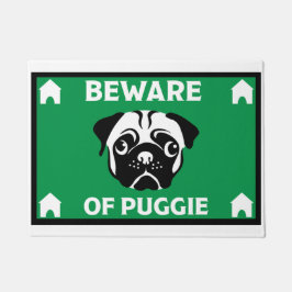 Mops Dog Besitzer Zuhause Doormat Fußmatte