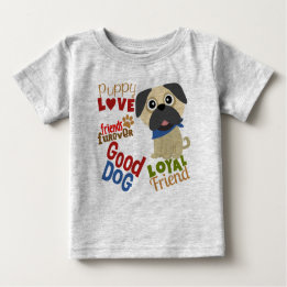 Mops Dog Bester Freund Baby T-shirt