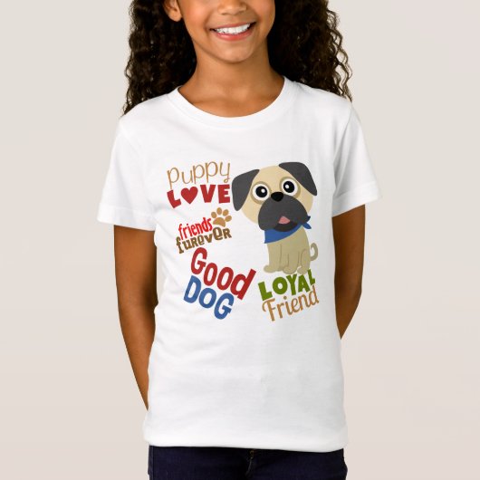 Mops Dog Bester Freund T-Shirt (Vorderseite)