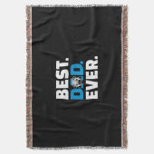 Mops Dog Bester Vater je Decke (Vorderseite Vertikal)