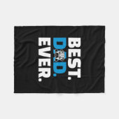 Mops Dog Bester Vater je Fleecedecke (Vorderseite (Horizontal))