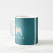 Mops Dog Birthday Design Kaffeetasse (Vorderseite Links)