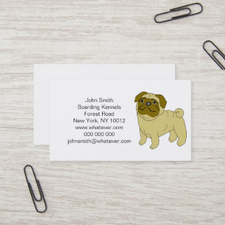 Mops Dog Boarding Kennels Visitenkarte