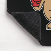 Mops Dog Boxing Mousepad (Ecke)