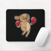 Mops Dog Boxing Mousepad (Mit Mouse)