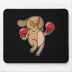 Mops Dog Boxing Mousepad