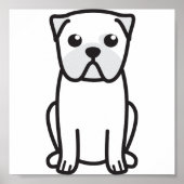 Mops Dog Cartoon Poster (Vorne)