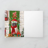 Mops Dog Christmas Karte (Innenseite)
