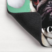 Mops Dog Christmas Mousepad (Ecke)