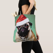 Mops Dog Christmas Tasche (Von Nahem)