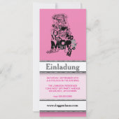 Mops Dog Einladungen (Rückseite)