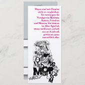 Mops Dog Einladungen (Vorne/Hinten)