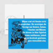 Mops Dog Einladungen (Vorne/Hinten)