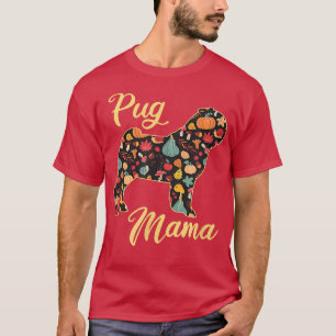 Mops Dog Fall Pattern Pumpkin Herbst lässt Hunde M T-Shirt