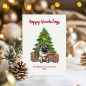 Mops Dog Familie Weihnachten
