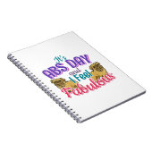 Mops Dog - Fantastisches abs Day Gym Workout Zitat Notizblock (Rechte Seite)